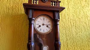 My grandfather's clock was too large for the shelf so it stood ninety years on the floor it was taller by half than the old man himself and it weight not a penny's weight more it was bought on the morn that my grandpa was born and was always his treasure and pride but it stopped. Beautiful Sound Of An Oldish Wall Clock Youtube