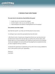 How to answer job interview questions: 4 Sentence Cover Letter V3 Andrew Lacivita Pdf Job Interview Employment