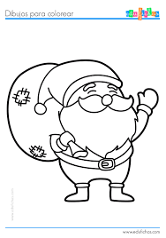 Papa Noel Para Colorear Pdf