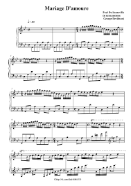 Mariage D Amour Paul Senneville George Davidson Piano Sheet Music Violin Sheet Music Sheet Music