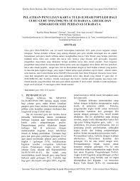 Check spelling or type a new query. Pdf Pelatihan Penulisan Karya Tulis Ilmiah Populer Bagi Guru Guru Sma Smk Ma Se Surabaya Gresik Dan Sidoarjo Di Stie Perbanas Surabaya