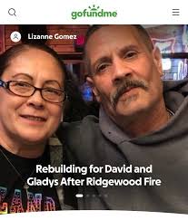 This is for the family of the couple who perished in the recent fire