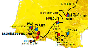Austragung des wichtigsten etappenrennens im straßenradsport. Le Tour De France 17 Juillet 2019 Albi