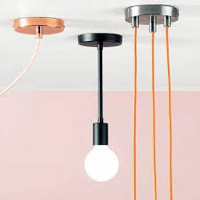 Basic Socket Ivory Color Cord Company Plug In Pendant Light Lamp Parts Ceiling Canopy