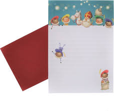 Neu abgeschlossenen vertrages adressänderung beim umzug briefvorlage: Bol Com Briefpapier En Enveloppen Sinterklaas A5 Verlanglijstje Brief Pakjesavond
