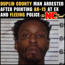 TruthJoyner of #DuplinCounty allegedly slashed tires, broke into his ex's  home, pointed an AR-15 at her, then fled deputies before being captured and  charged with multiple crimes.