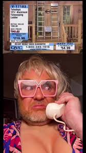 Salesman Falls Off Ladder