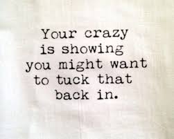 Hide Your Crazy Funny Quotes Quotes Words