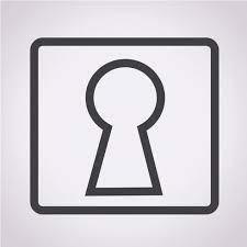Keyhole Icon Symbol Sign Free Vector Illustration Symbols Free Icon Set