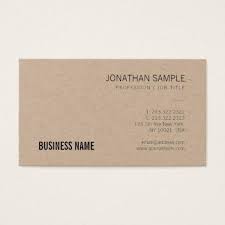 Brown Kraft Paper Professional Elegant Plain Luxe Business Card Zazzle Com Luxe Business Cards Brown Kraft Paper Business Card Minimalist