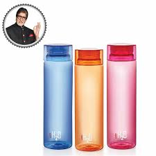 Cello H2o Unbreakable Bottle 1 Litre Set Of 3 Assorted Water Bottle Eretaildeals Water Bottle Bottle Custom Bottles