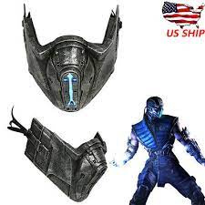 Mortal kombat tattoo scorpion mortal kombat deathstroke iron heart marvel cardboard mask cardboard costume armadura cosplay star wars canon cool masks more information. Mortal Kombat Sub Zero Cosplay Mask Mk 10 Led Light Helmet Game Costume Prop New Ebay