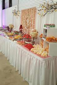 Love The Backdrop Party Buffet Table Party Buffet Appetizers Table