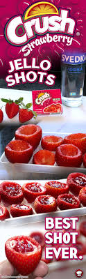 Strawberry Crush Jello Shots Recipe Jello Shot Recipes Shot Recipes Food