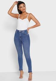 Could you tell me how much it is in cm? Buy Na Kd Blue High Waist Jeans For Women In Mena Worldwide 1100 000798