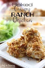 Baked Crispy Ranch Chicken Chef In Training Recipe Recipes Food Cooking Recipes