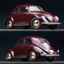 Image result for Bordeaux Red 1950 Beetle