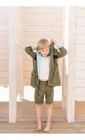 Paade Mode Parka Lin Olive Vetements Enfant Soldes Vetement Enfant Vetements Parka