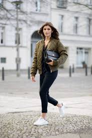 Style Tips On How To Wear A Bomber Jacket Bomber Jacket Outfits Just The Design Bomber Jacket Outfit Bomber Jacket Fashion Pink Bomber Jacket