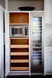 Robicheaux 71 kitchen pantry freestanding kitchen microwave in kitchen pantry cabinet free standing Microwave Built In To Tall Cabinet With Roll Outs Below Kitchen Cabinets Decor Kitchen Kitchen Wine Fridge