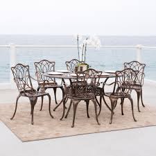 Suncrown outdoor 5 piece modern outdoor dining table. Haitian Outdoor Cast Aluminum 7 Piece Dining Set By Christopher Knight Home Overstock 6523018