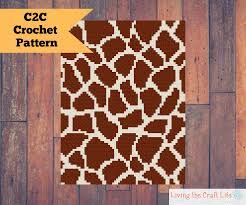 Free crochet afghan patterns to print. Giraffe Afghan Crochet Pattern