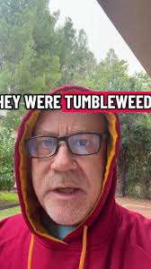 David sees a pair of #tumbleweeds rolling down the street #nextdoor