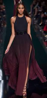 Black And Burgundy Dress Burgundy Black Dress Runway Fashion Prom Dresses Long Fashion
