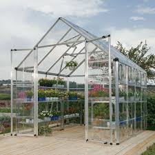 Anyone with a green thumb will love a greenhouse from mueller. Heavy Duty 8 X 8 Ft Garden Greenhouse Kit With Silver Frame And Clear Panels Fastfurnishings Com