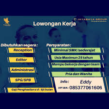 Lowongan kerja operator pt smart tbk mei 2021. Lowongan Kerja Jambi Group Home Facebook