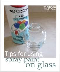 How To Use Spray Paint On Glass At Madiganmade Com Painting Glassware Glass Painting Painted Glass Vases
