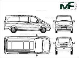 Mercedes Benz Vito Mixto Long Version 2 Sliding Doors 2003 Disegno Model Copy Mercedes Benz Photoshop Autocad