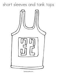 Are you searching for tank top png images or vector? Short Sleeves And Tank Tops Coloring Page Twisty Noodle