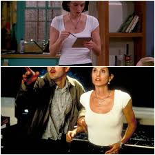 Courteney cox has a gorgeous head of hair, but even she isn't immune to a bad haircut. Fun Fact In S04e22 Courteney Cox Can Be Seen Wearing One Of The Outfits She Wore In Scream 2 She Was Probably Filming Both Friends And Scream 2 That Day Howyoudoin