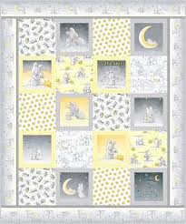 Free Equilter Pattern Bunnies By The Bay Little Star Baby Quilt Panels Panel Quilts Bunny Quilt