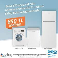 beko 3 lu ceyiz set alan herkese aninda 850 tl indirim sabas beko magazalarinda www yetkilibekobayi com detayli bilgi icin 02425141313 0 alanya chibi kamp