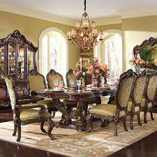 Optional china cabinet, sideboard and curio cabinet also feature hand carved details for a classic old world european style. Chateau Beauvais Michael Amini Furniture Designs Amini Com Formal Dining Room Sets Dining Room Victorian Classic Dining Room