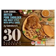 These recipes are terrific choices for all types of leftover roast pork, including pork loin, pork tenderloin, pork shoulder roasts, and. Sainsbury S Slow Cooked British Pork Shoulder Hog Roast Style With Apple Sauce 475g Serves 2 Sainsbury S