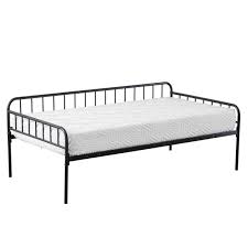 It's made with a tubular metal frame and features. Simple Vertical Bar Decoration Daybed Twin Twin Daybed Premium Steel Slat Support Daybed Twin Size For Compact Living Space Apartment Dorm Office Black Walmart Com Walmart Com