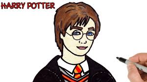 After finishing the task, murphy will decide to test you. How To Draw Harry Potter Portrait Drawing Easy Youtube