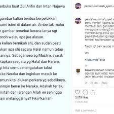 Sebelum ini kecoh apabila tular gambar intan berpeluk dengan zul ariffin di atas kapal menimbulkan rasa kurang. Sebaiknya Zul Intan Bernikah Sahaja Pu Syed