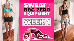 Free access to a week of pwr at home workouts from kelsey wells img. Bbg Zero Week 1 Kayla Itsines Bbg Zero Equipment Workout Series Ep 1 Youtube