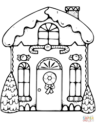 Xmas Gingerbread House Super Coloring Printable Christmas Coloring Pages Christmas Coloring Pages House Colouring Pages