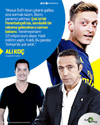 Ismi sorulan mesut özil, fenerbahçe'de en çok birlikte oynamak istediğim iki futbolcu var. Futbolarena ×'××××××¨ Mesut Ozil I Acun Cikardi Galiba Ona Sormak Lazim Bizim Paramiz Yetmez Fenerbahce Baskani Ali Koc Haberturk Tv Https T Co Fvjq5po01e