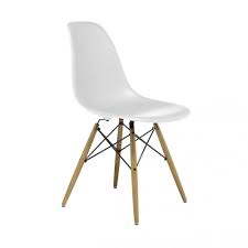 Charles Eames Style Dsw Eiffel White Dining Chair Amazon Co Uk Kitchen Home Plastic Dining Chairs Side Chairs Dining Dining Chairs