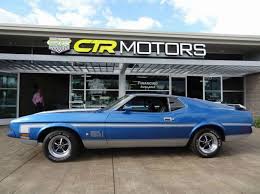 The 1974 mustang mach 1 offered styled steel wheels with chrome trim rings, remote control racing mirrors, and unique paint tape treatment on the newly designed hatchback body style. For Sale Rare 1971 Mustang Mach 1 T5 Fastback Exported To Germany Mustang Specs