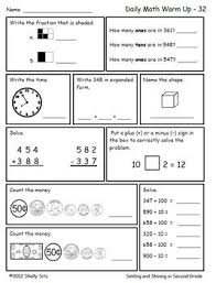 Math For Second Grade Second Trimester Daily Math 2nd Grade Math Worksheets Mental Math