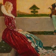 John Liston Byam Shaw A R W S R I Cupid And Campaspe Fairytale Art Art Painting