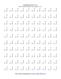 The 100 Vertical Questions Multiplication Facts 2 By 1 9 J Multiplication Facts Worksheets Multiplication Worksheets Printable Multiplication Worksheets