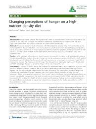 pdf changing perceptions of hunger on a high nutrient